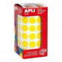 Apli Gomets Redondos 15mm Amarillo en Rollo de 2832 Unidades